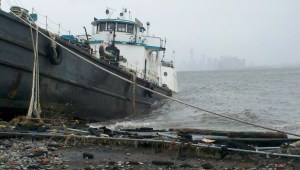 Hurricane Sandy tanker